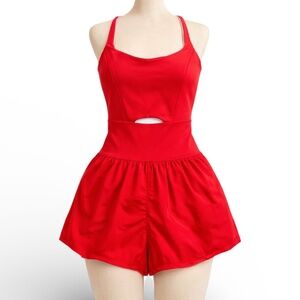 NEW FREE PEOPLE MOVEMENT Cutout Workout Righteous Runsie Romper SIZE XS